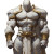 Golden Armored Warrior V2 Vinyl Car Decal Sticker – Waterproof & UV-Resistant 8"