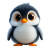 Cute Cartoon Penguin V2 Vinyl Car Decal Sticker – Waterproof & UV-Resistant 8"