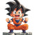Baby Goku Art Vinyl Car Decal Sticker – Waterproof & UV-Resistant 8"