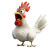 Pixar Chicken Wattles Vinyl Car Decal Sticker – Waterproof & UV-Resistant 8"