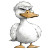 Pompous Duck Wig Vinyl Car Decal Sticker – Waterproof & UV-Resistant 8"