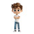3D Cartoon Boy V2 Vinyl Car Decal Sticker – Waterproof & UV-Resistant 8"