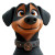 Pixar Style Dog Collar Vinyl Car Decal Sticker – Waterproof & UV-Resistant 8"