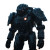 Iron Robot Suit Vinyl Car Decal Sticker – Waterproof & UV-Resistant 8"