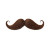 Fake Mustache Vinyl Car Decal Sticker – Waterproof & UV-Resistant 8"