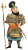 Ancient Chinese Soldier V2 Vinyl Car Decal Sticker – Waterproof & UV-Resistant 8"