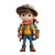 Cartoon Boy Adventurer Vinyl Car Decal Sticker – Waterproof & UV-Resistant 8"