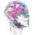 Tech Humanoid Face Vinyl Car Decal Sticker – Waterproof & UV-Resistant 8"