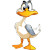 Cartoonish Duck Vinyl Car Decal Sticker – Waterproof & UV-Resistant 8"