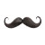 Mustache Vinyl Car Decal Sticker – Waterproof & UV-Resistant 8"