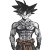 Cholo Goku Vinyl Car Decal Sticker – Waterproof & UV-Resistant 8"