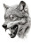Wolf Head Tattoo Vinyl Car Decal Sticker – Waterproof & UV-Resistant 8"