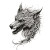 Scary Fenrir Head Vinyl Car Decal Sticker – Waterproof & UV-Resistant 8"