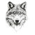 Minimalist Wolf Vinyl Car Decal Sticker – Waterproof & UV-Resistant 8"