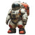 Plump Spacesuit Vinyl Car Decal Sticker – Waterproof & UV-Resistant 8"
