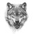 Fierce Wolf Sketch V3 Vinyl Car Decal Sticker – Waterproof & UV-Resistant 8"