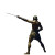 Gladiator With Sword V3 Vinyl Car Decal Sticker – Waterproof & UV-Resistant 8"