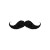 Mustache Vector Vinyl Car Decal Sticker – Waterproof & UV-Resistant 8"