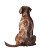 Overweight Chocolate Labrador Vinyl Car Decal Sticker – Waterproof & UV-Resistant 8"