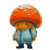 Orange Mushroom Character Vinyl Car Decal Sticker – Waterproof & UV-Resistant 8"