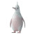 Walking Turret Penguin Vinyl Car Decal Sticker – Waterproof & UV-Resistant 8"