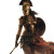 Greek Warrior Goddess Vinyl Car Decal Sticker – Waterproof & UV-Resistant 8"
