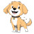 Happy Golden Dog Vinyl Car Decal Sticker – Waterproof & UV-Resistant 8"