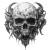 Grotesque Skull Creature V2 Vinyl Car Decal Sticker – Waterproof & UV-Resistant 8"