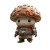 Armored Cute Mushroom Vinyl Car Decal Sticker – Waterproof & UV-Resistant 8"