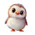 Cute Baby Penguin Vinyl Car Decal Sticker – Waterproof & UV-Resistant 8"