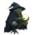 Frog Wizard Pondering Vinyl Car Decal Sticker – Waterproof & UV-Resistant 8"