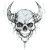 Demon Skull Tattoo Vinyl Car Decal Sticker – Waterproof & UV-Resistant 8"