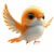 Modern Flappy Bird Vinyl Car Decal Sticker – Waterproof & UV-Resistant 8"