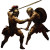 Ancient Greek Battle Vinyl Car Decal Sticker – Waterproof & UV-Resistant 8"