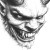 Cartoony Evil Devil Vinyl Car Decal Sticker – Waterproof & UV-Resistant 8"