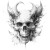 Demon Skull V7 Vinyl Car Decal Sticker – Waterproof & UV-Resistant 8"