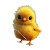 Cute Chick V3 Vinyl Car Decal Sticker – Waterproof & UV-Resistant 8"