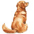 Red Golden Retriever Vinyl Car Decal Sticker – Waterproof & UV-Resistant 8"
