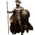 Achilles Warrior Portrait Vinyl Car Decal Sticker – Waterproof & UV-Resistant 8"