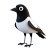 Cartoon Magpie Vinyl Car Decal Sticker – Waterproof & UV-Resistant 8"