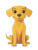 Cute Yellow Dog Vinyl Car Decal Sticker – Waterproof & UV-Resistant 8"
