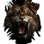 Majestic Lion Roaring Vinyl Car Decal Sticker – Waterproof & UV-Resistant 8"