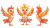Cute Q Phoenix Vinyl Car Decal Sticker – Waterproof & UV-Resistant 8"