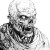 Rotten Zombie Close-Up Vinyl Car Decal Sticker – Waterproof & UV-Resistant 8"