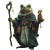 Elderly Frog Druid Vinyl Car Decal Sticker – Waterproof & UV-Resistant 8"