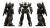 Matte Black Gold Gundam Vinyl Car Decal Sticker – Waterproof & UV-Resistant 8"