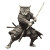 Cat Samurai V7 Vinyl Car Decal Sticker – Waterproof & UV-Resistant 8"