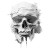 Realistic Skull Front V2 Vinyl Car Decal Sticker – Waterproof & UV-Resistant 8"