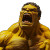 Yellow Hulk Shouting Vinyl Car Decal Sticker – Waterproof & UV-Resistant 8"