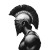 Gladiator Warrior Portrait Vinyl Car Decal Sticker – Waterproof & UV-Resistant 8"